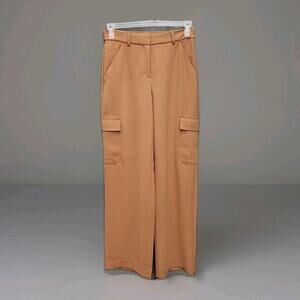 Express Trouser High Rise Cargo Pants Camel Size 4